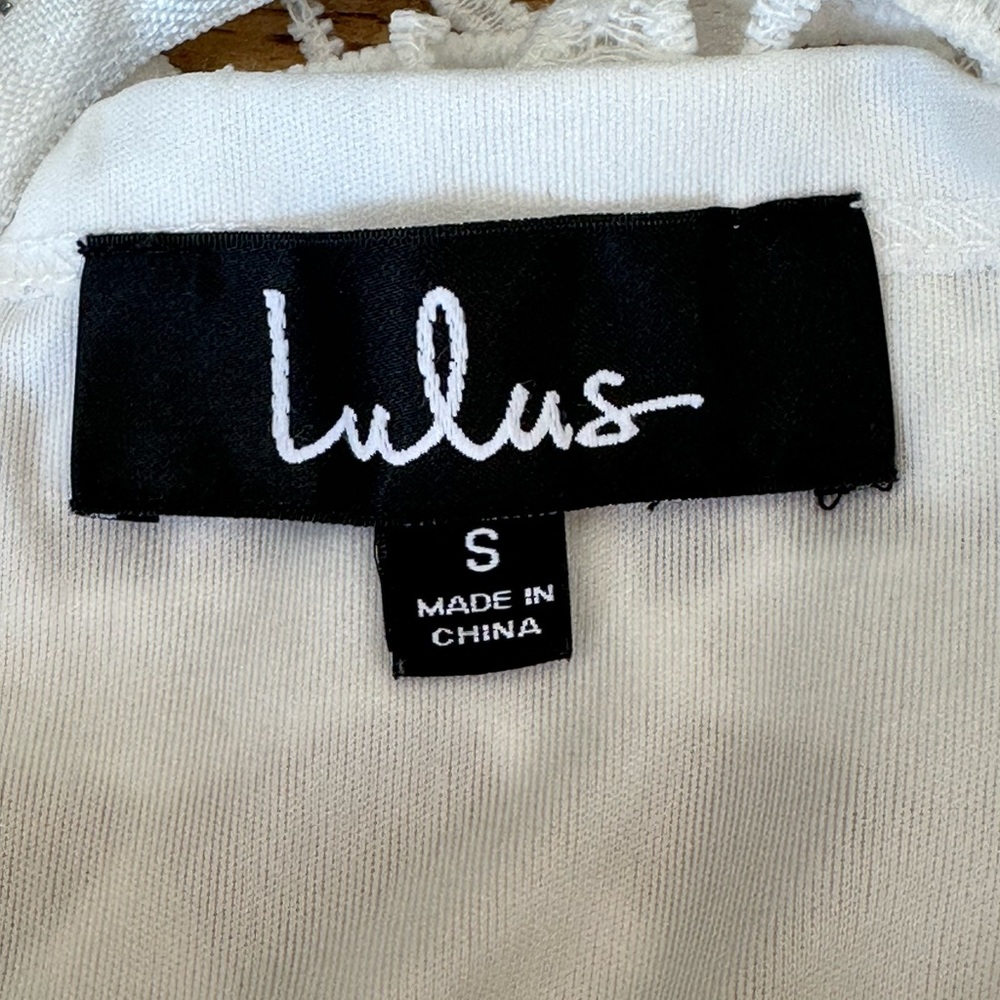 Lulu's White Crochet Sheath Mini Dress - Picture 10 of 14